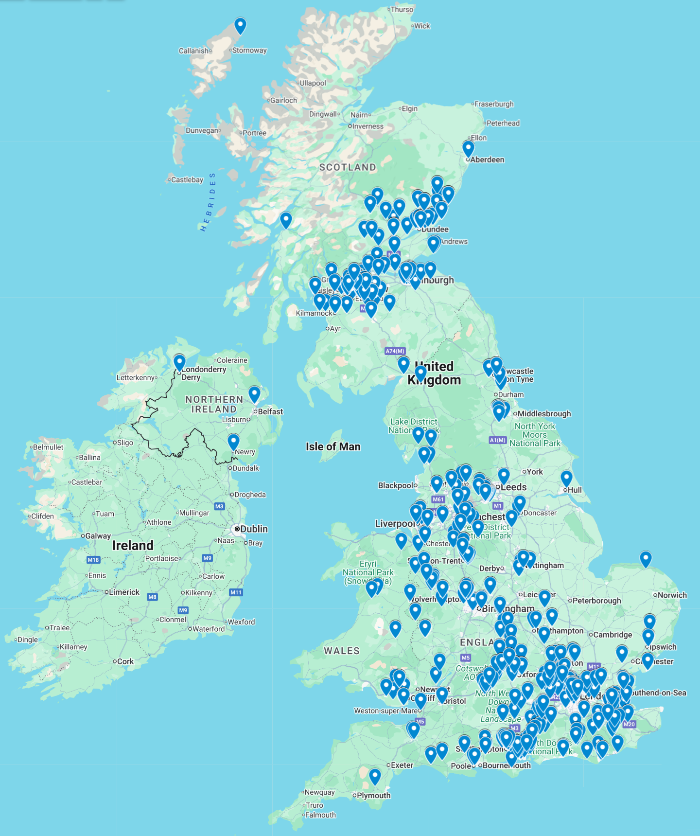 MedLink Practices across the UK